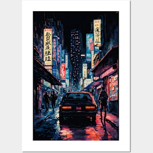 Nightlife in the City Posters and Art